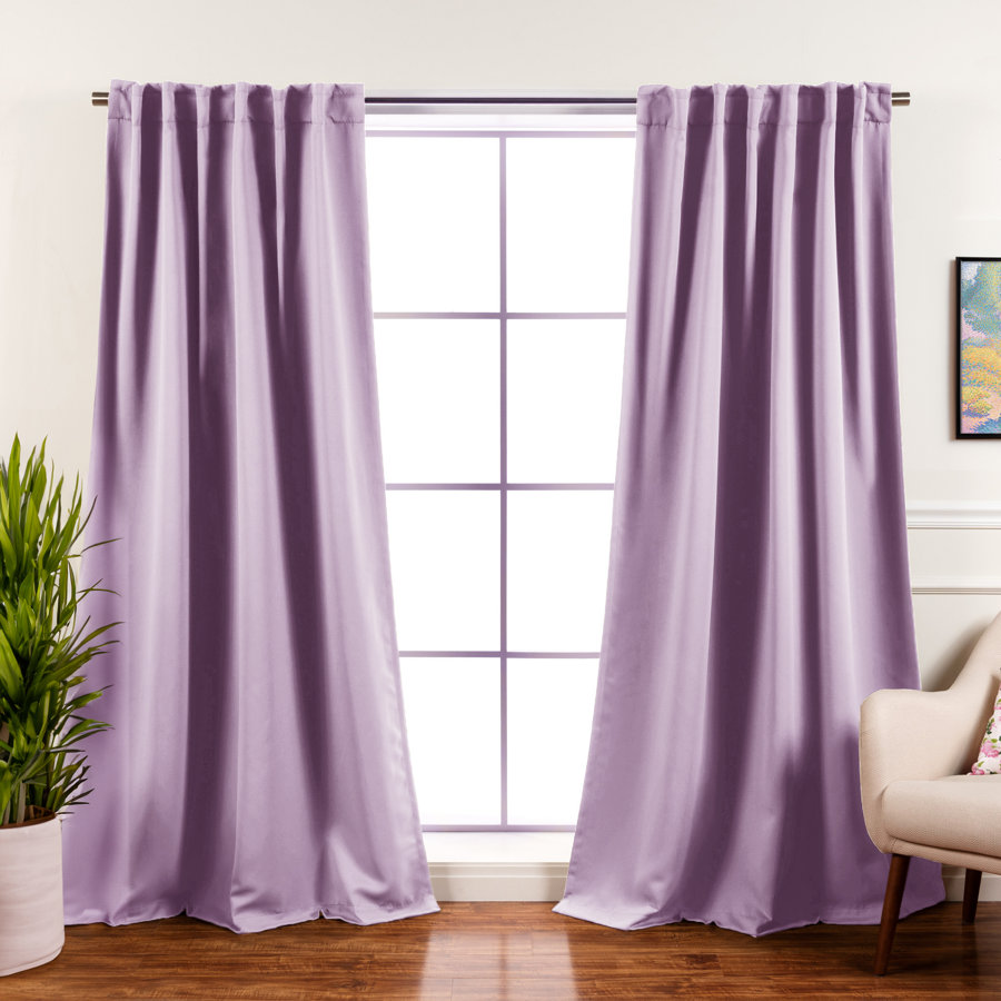 Bantam Solid Blackout Thermal Rod Pocket Curtain Panels